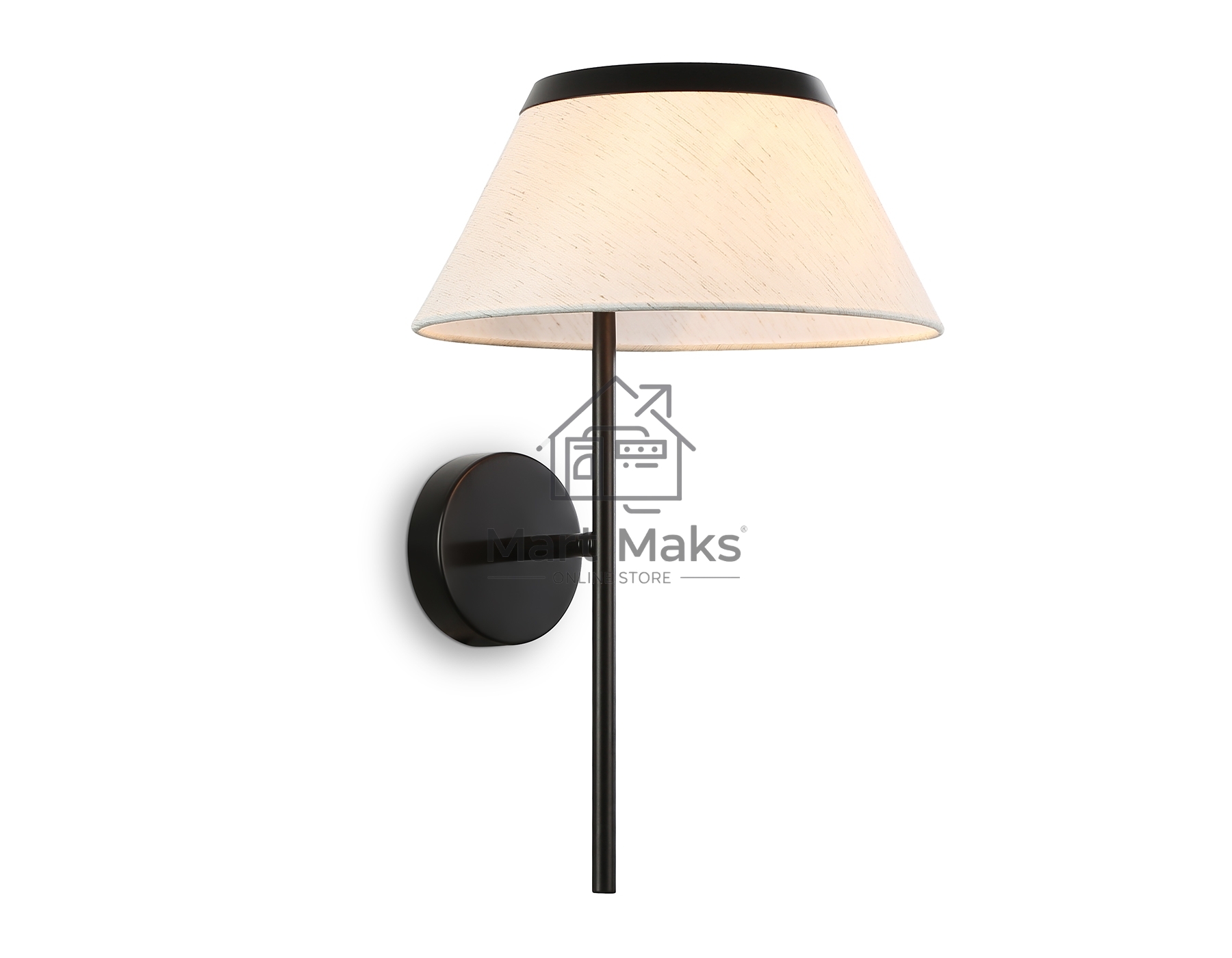 Настенный светильник Ambrella light LH72455 BK/WH черный/белый Е14 max 40W 300*260*400