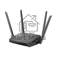 Роутер беспроводной D-Link DIR-825/RU/R7 (DIR-825/RU/R7A) AC1200 10/100/1000BASE-T черный