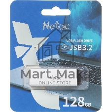 Флешка USB Netac U185 USB 3.0 Flash 128Gb NT03U185N-128G-32WH, LED индикатор NETAC