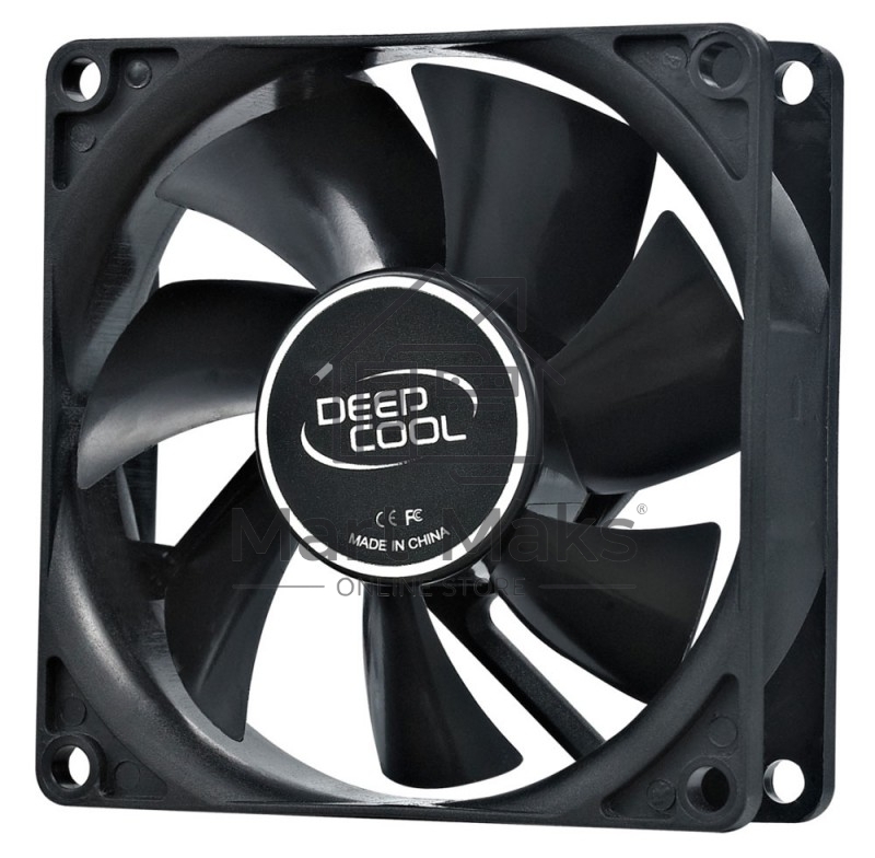 Вентилятор для корпуса DEEPCOOL XFAN 80 черный, 80 мм, 1800 об/мин, 20.3 дБ, 4 pin