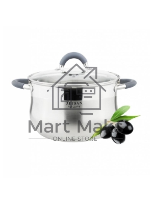 Кастрюля со стеклянной крышкой - Zeidan Z-50251 3,0л (д.18х11.5 см), нерж.сталь, внутренняя - матовая полировка, снаружи - комбинированная полировка, шкала литража, ручки с силиконовым покрытием, КАПСУЛИРОВАННОЕ ДНО, ПОДАРОЧНАЯ УПАКОВКА С ПЛАСТИКОВОЙ РУЧК Кастрюля со стеклянной крышкой - Zeidan Z-50251 3,0л (д.18х11.5 см), нерж.сталь, внутренняя - матовая полировка, снаружи - комбинированная полировка, шкала литража, ручки с силиконовым покрытием, КАПСУЛИРОВАННОЕ ДНО, ПОДАРОЧНАЯ УПАКОВКА С ПЛАСТИКОВОЙ РУЧК