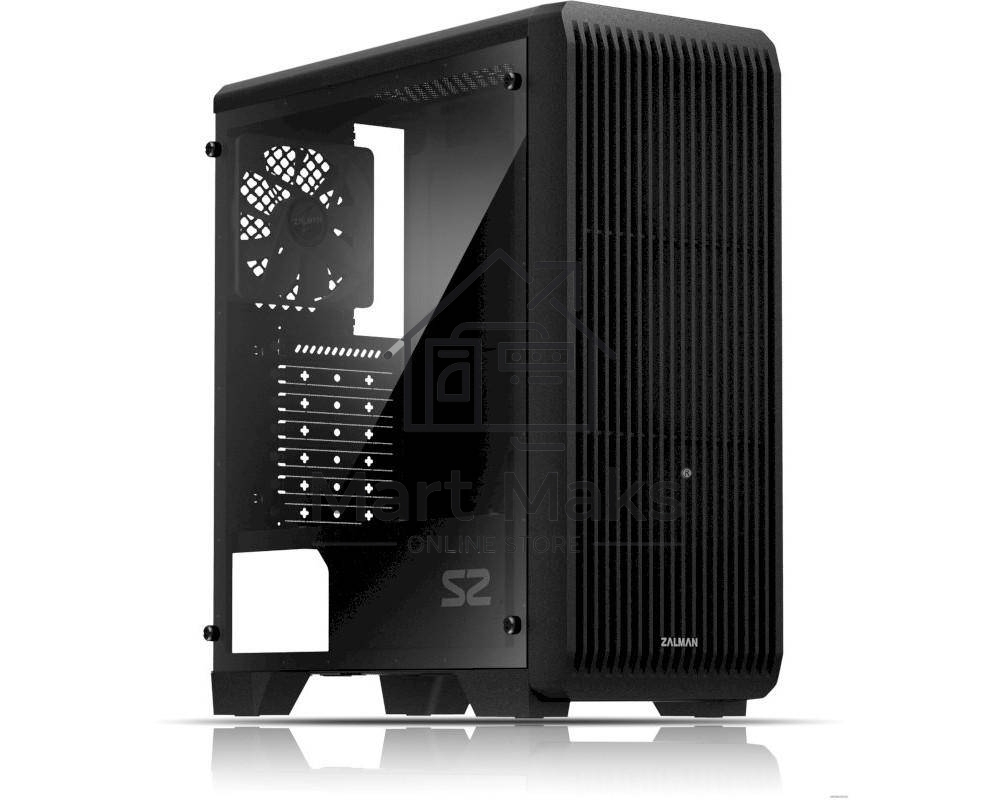 Компьютерный корпус Zalman S2 черный без БП ATX 2x120mm 2xUSB2.0 1xUSB3.0 audio bott PSU