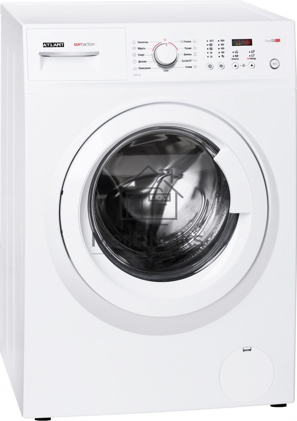Стиральная машина Atlant СМА 40М105-00 белый, загрузка фронтальная 4 кг, 1000 об/мин., класс: А+