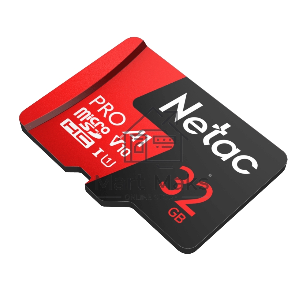Флеш карта MicroSD card Netac P500 Extreme Pro 32GB, retail version w/o SD adapter
