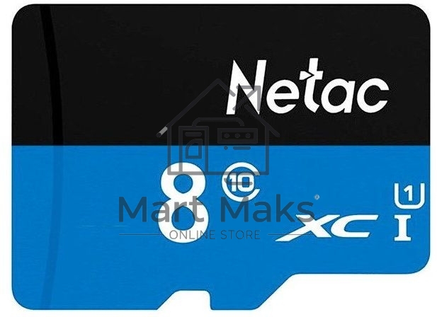 Флеш карта microSDHC 8GB Netac P500 <NT02P500STN-008G-S> (без SD адаптера) 80MB/s
