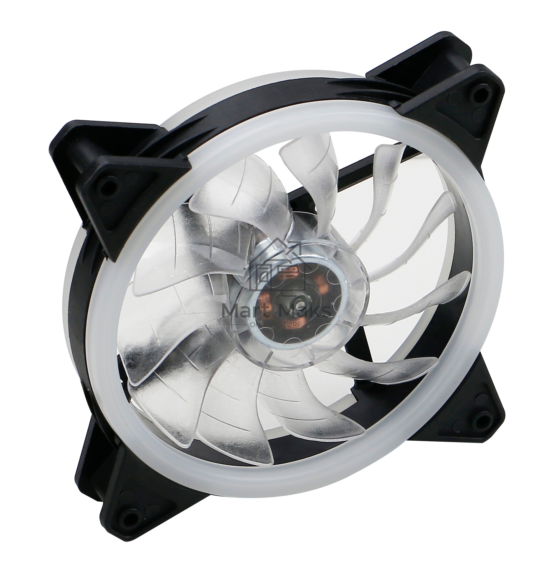 Вентилятор для корпуса Digma DFAN-FRGb3 черный, 120 мм, 1200 об/мин, 23 дБ, 4 pin