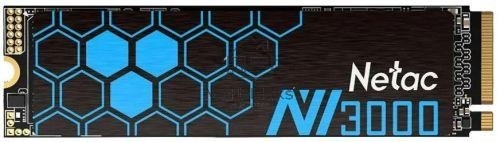 Накопитель SSD Netac NV3000, 500GB, PCIe 3.0 x4, M.2 2280, NVMe, R/W 3000/2100, с радиатором