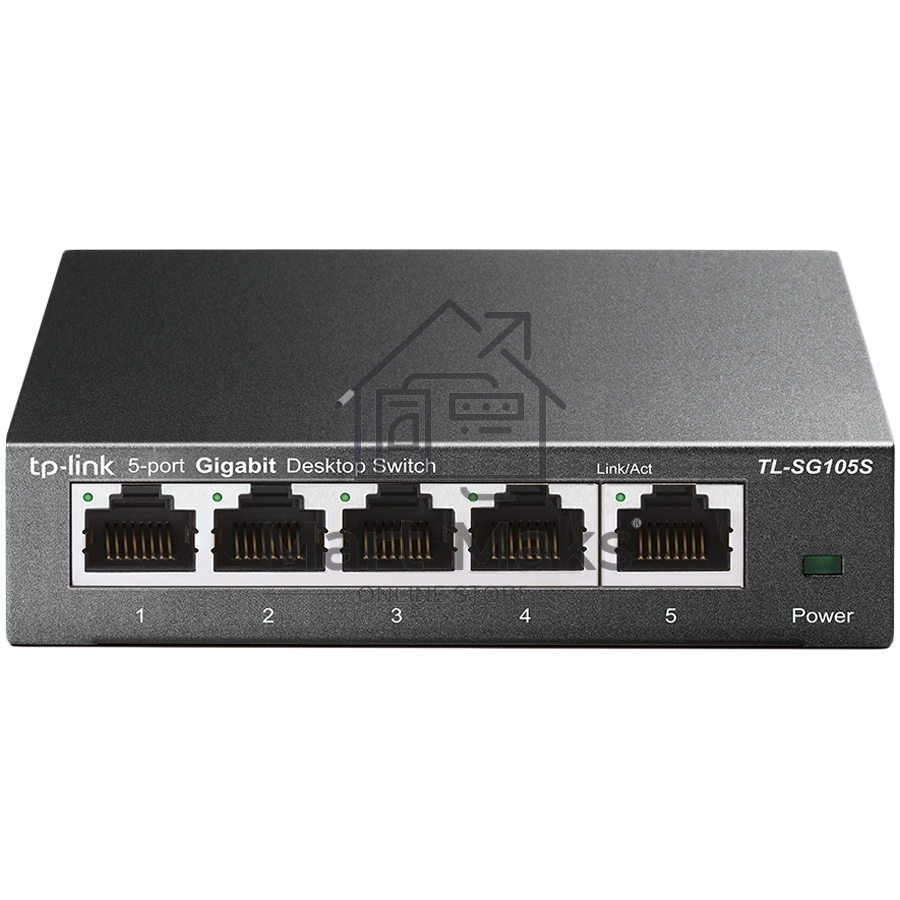 Коммутатор настольный TP-Link TL-SG105S 5-портовый 10/100/1000 Мбит/с