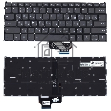 Клавиатура для ноутбука Lenovo IdeaPad 720S-13 черная с подсветкой