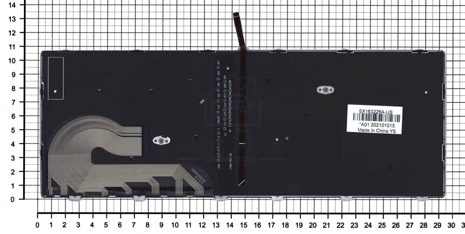 Клавиатура для ноутбука HP Elitebook 840 G5 черная с серебристой рамкой и подсветкой