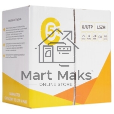 Кабель информационный Lanmaster LAN-5EUTP-PT-LSZH-WH кат.5E UTP 4 пары 24AWG LSZH внутренний 305м белый