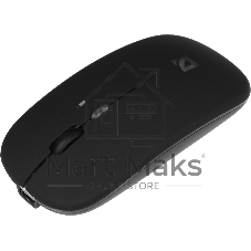 Мышь беспроводная Defender Touch MM-997 черный, 1600 dpi, радиоканал, Bluetooth, USB, кнопки - 4