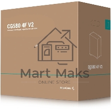 Компьютерный корпус Deepcool CG580 4F V2 без БП, боковое окно (панорама), 4x120мм ARGB PWM вентилятора, черный, ATX (R-CG580-BKADA4-G-2)