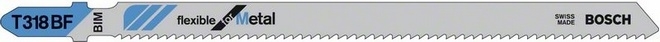 Пилка для лобзика BOSCH T318BF (2.608.634.242)металл, 132мм, шаг 1.8, BiM, 5шт LongLife