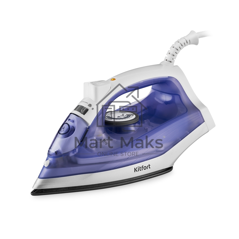 Утюг Kitfort KT-2603 1300Вт белый/фиолетовый