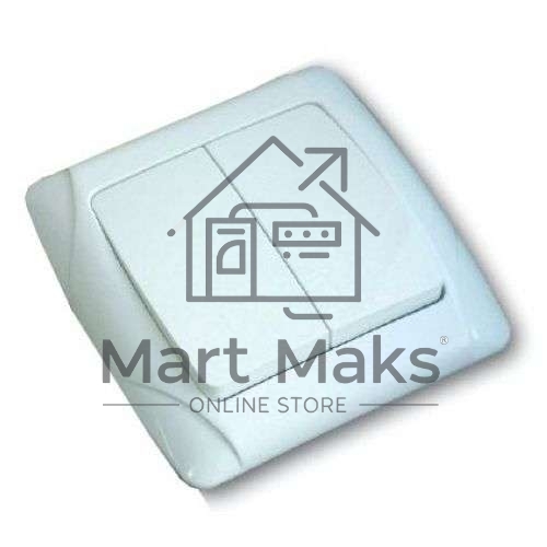 Выключатель 2-кл. СП Маргарита 10А IP20 бел. Universal М0023