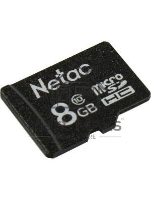 Флеш карта microSDHC 8Gb Netac P500 <NT02P500STN-008G-S> (без SD адаптера) 80Mb/s