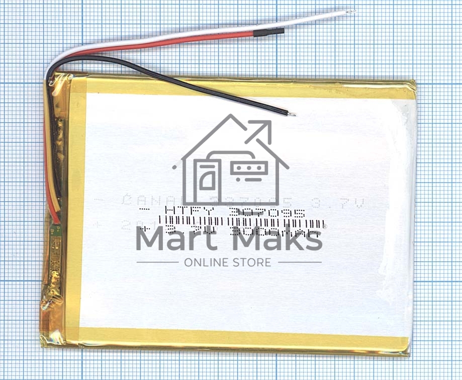 Аккумулятор Li-Pol (батарея) 3*70*95мм 3pin 3.7V/2500mAh