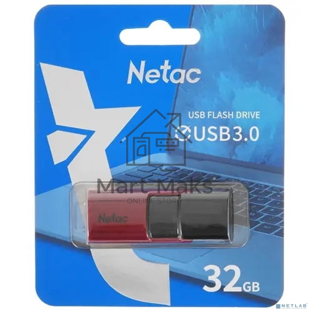 Флешка USB R/W R/W Netac U182 Red 32Gb <NT03U182N-032G-30RE>, USB3.0