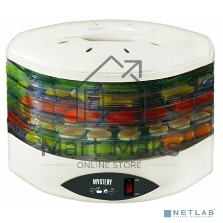 Сушилка для овощей и фруктов Mystery MDH-322 белый 250W