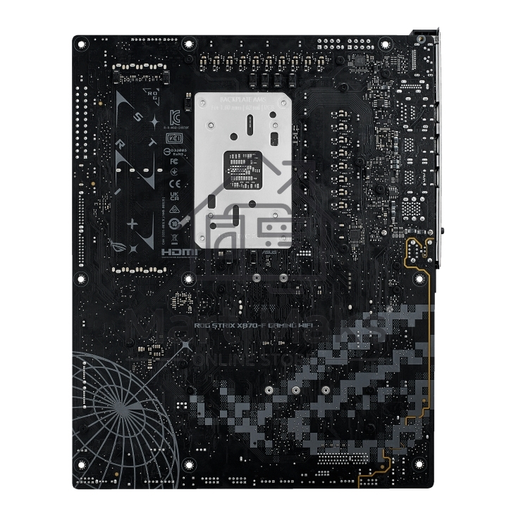 Материнская плата ASUS ROG STRIX X870-F GAMING WIFI, AM5, AMD X870, 4xDDR5, 2xSATA, 4xM.2, 1xPCI-E 5.0 x16, 1xPCI-E 4.0 x4, 1xHDMI, 1xDP, 2xUSB-C USB4, 1xUSB-C 10Gbps, 5xUSB-A 10Gbps, 4xUSB-A 5Gbps, 1x 2.5Gb LAN, 2x3.5 мм, 7.1, ATX