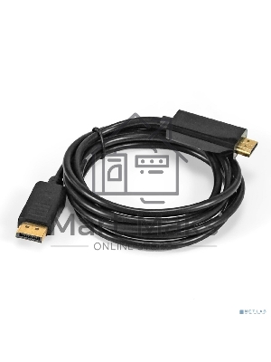 Кабель DisplayPort-HDMI ExeGate EX-CC-DP-HDMI-2.0 (20M/19M, 2м, экран)