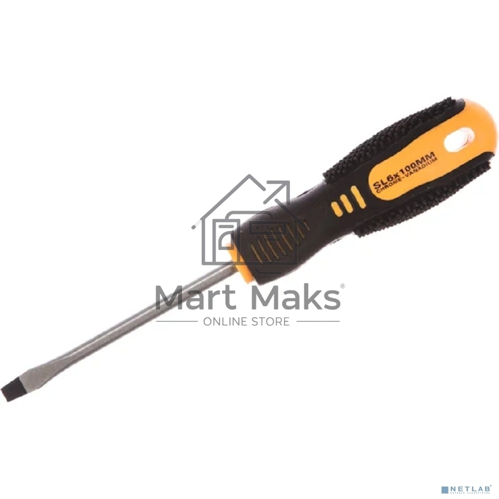 Отвертка шлицевая Rexant SL 6х100 мм, двухкомпонентная рукоятка