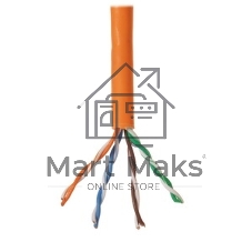 Кабель LANMASTER патч-кордовый UTP, 4x2, сat.5e, 350Mhz, LSZH, оранжевый, 305 м