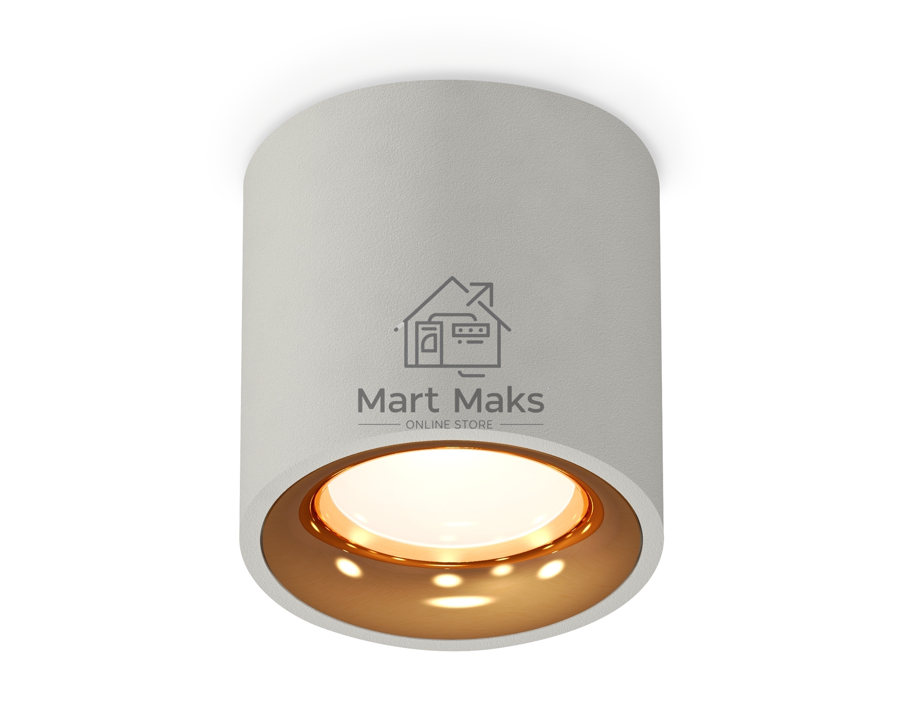 Светильник Ambrella Light XS7533024 SGR/PYG серый песок/золото желтое полированное MR16 GU5.3 (C7533, N7014)