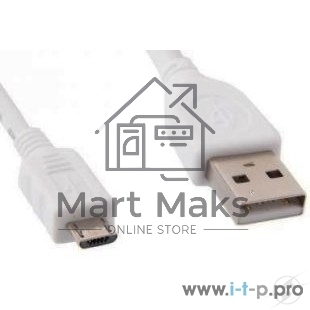 Кабель USB 2.0 Pro Cablexpert CCP-mUSB2-AMBM-W-1M, AM/microBM 5P, 1м, экран, белый, пакет