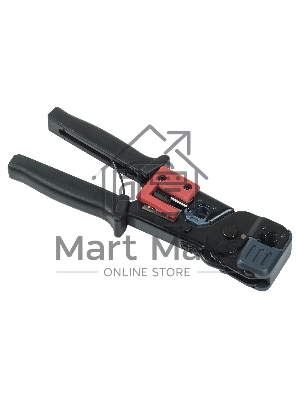 Инструмент обжим RJ-45/12/11 без храп. мех. черный/красный ITK TM1-B10V