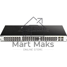 Коммутатор D-Link DGS-1210-52/ME/B1A, 48×1 Гбит/с + 4×1 Гбит/с SFP, управляемый