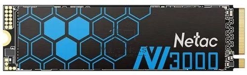 Накопитель SSD Netac NV3000, 2TB, PCIe 3.0 x4, M.2 2280, NVMe, R/W 3100/2100, с радиатором