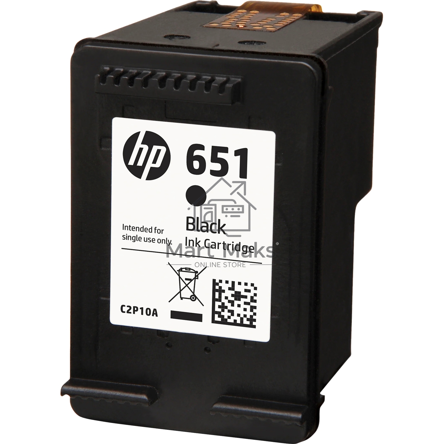 Картридж струйный HP 651 C2P10AE черный для HP DJ IA5575e (600стр.)