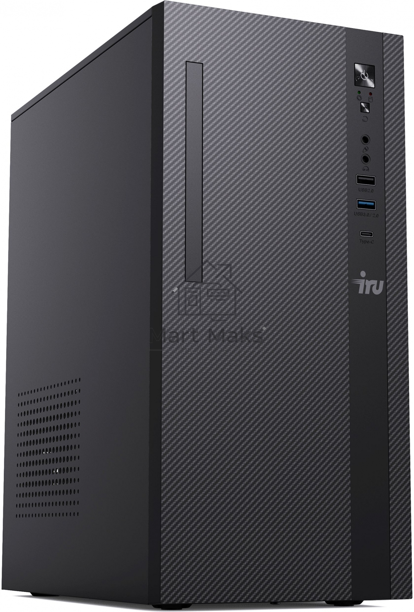 Компьютер IRU 310SC MT i5 12400 (2.5) 16Gb SSD512Gb UHDG 730 Windows 11 Professional GbitEth 200W черный (1969065)