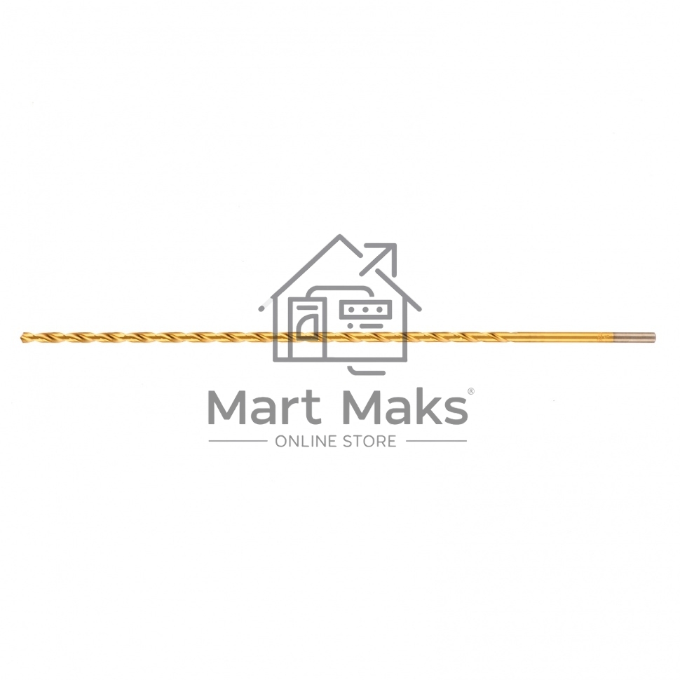 Сверло спиральное по металлу 5 x 300мм, HSS, нитридтитановое покрытие Matrix
