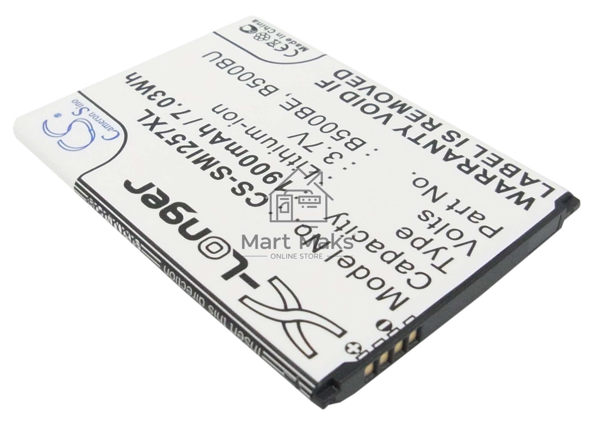 Аккумулятор CameronSinoCS-SMI257XL (B500AE) для Galaxy S4 mini GT-I9190 3.7V / 1900mAh / 7.03Wh