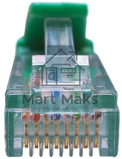 Патч-корд Suprlan 10-0156 UTP RJ-45 вил.-вилка RJ-45 кат.5E 0.5м зеленый LSZH 24AWG