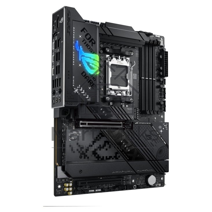 Материнская плата ASUS ROG STRIX X870-F GAMING WIFI, AM5, AMD X870, 4xDDR5, 2xSATA, 4xM.2, 1xPCI-E 5.0 x16, 1xPCI-E 4.0 x4, 1xHDMI, 1xDP, 2xUSB-C USB4, 1xUSB-C 10Gbps, 5xUSB-A 10Gbps, 4xUSB-A 5Gbps, 1x 2.5Gb LAN, 2x3.5 мм, 7.1, ATX
