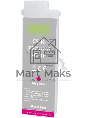 Картридж перезаправляемый струйный Cactus CS-R-PFI107M-CHIP пурпурный для Canon imageProGRAF iPF670/680/685/770/780/785