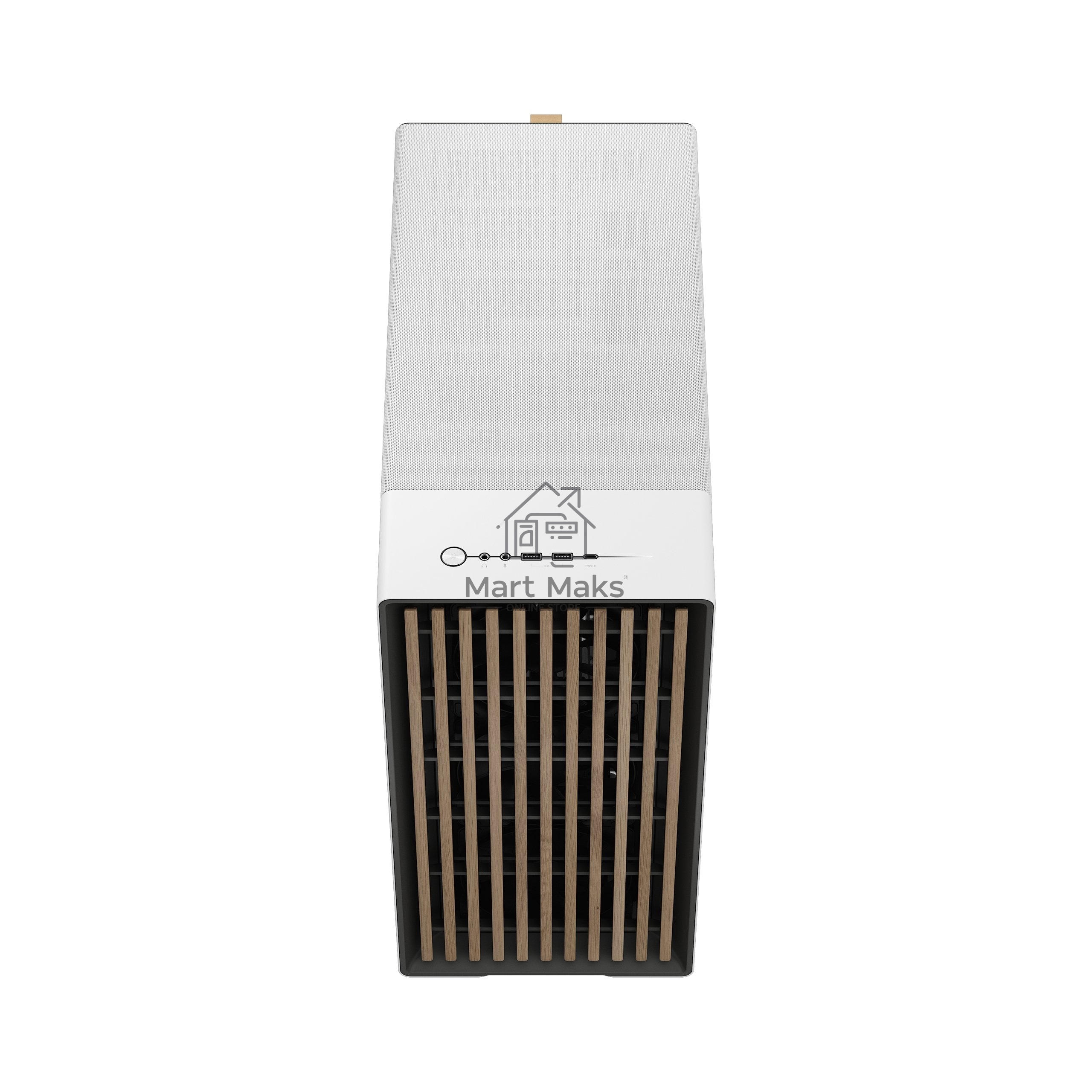 Корпус ПК без блока питания Fractal Design North XL, Full-Tower, 3x140mm, 2xUSB-A 3.2 + 1xUSB 3.2 Type-C E-ATX, ATX, mATX, mITX Wood panel, Chalk White