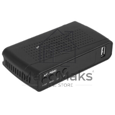 Приставка для цифрового ТВ Hyundai H-DVB520 черный, DVB-T2, DVB-T, DVB-C, HDMI, USB 2.0 х2