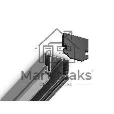 GL1064 BK черный заглушка для корпуса в натяжной потолок Magnetic 220V 61*61*9 (2шт)