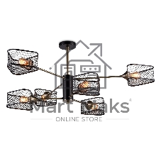 Светильник Ambrella light TR80172/6 SB/BK бронза/черный E27/6 max 40W D950*375