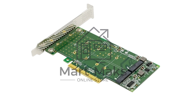 Адаптер для SSD ShenzhenLianrui LRNV94N8 2X U.2 SFF-8639 SSD to PCI Express 3.0 Gen 3 X8 Card U.2 NVMe SSD Adapter