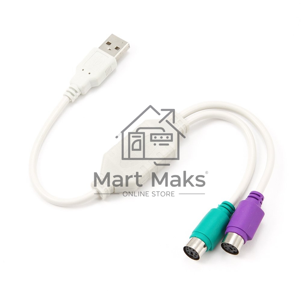 Переходник Gembird Конвертер с USB Am на 2xPS/2 UAPS12