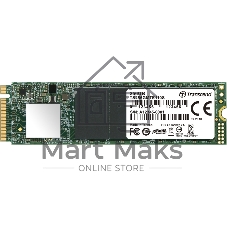 Накопитель SSD 256GB Transcend MTE110S, 3D TLC NAND, M.2 2280,PCIe Gen3x4, DRAM-less
