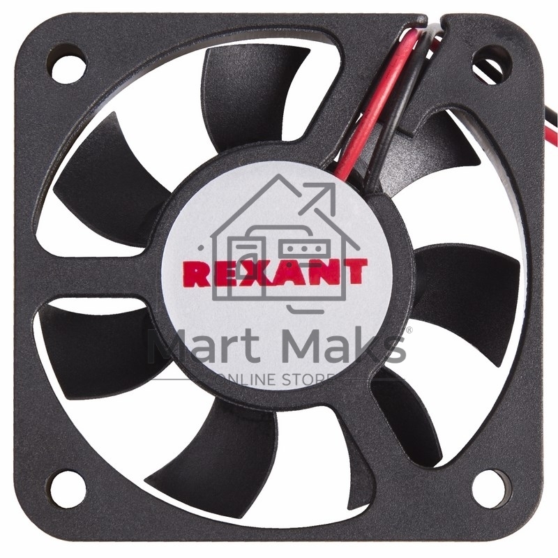 Вентилятор для корпуса Rexant RX 5010MS 12VDC черный, 50 мм, 4300 об/мин, 24 дБ, 2 pin