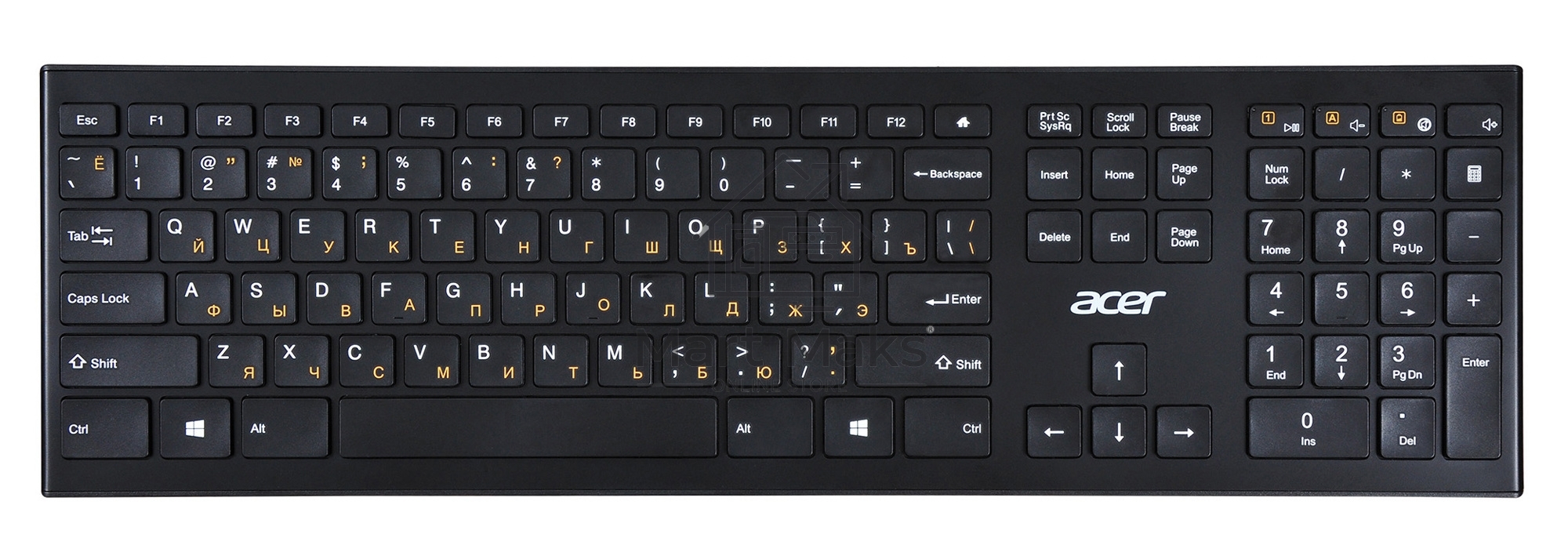 Клавиатура Acer OKR010 беспроводная, USB, Радиоканал, черный