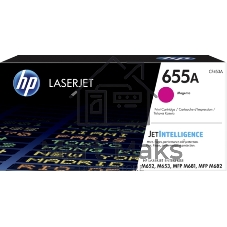 Картридж лазерный HP 655A пурпурный для HP CLJ M652/M653/MFP M681/M682 (CF453A) 10500 стр